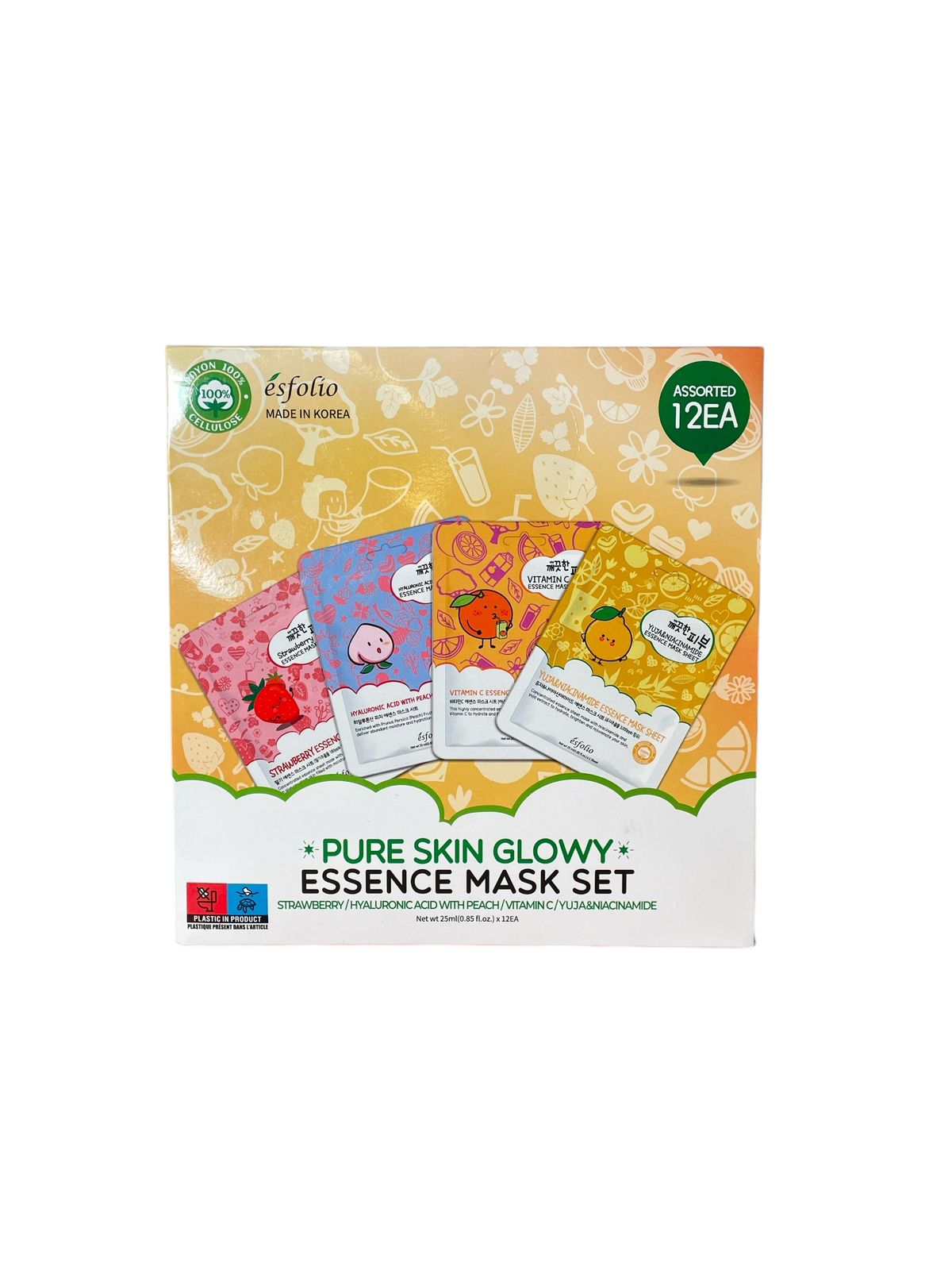 Set Mascarillas faciales  Esfolio Pure Skin Glowy